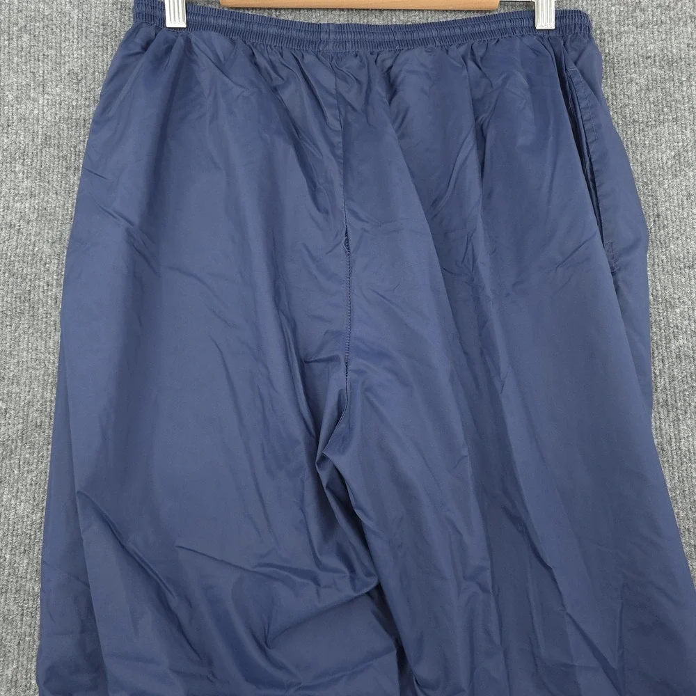 VINTAGE Nike Track Pants Mens‎ Large Blue Lined Elastic Cuff Zip Leg Athletic
